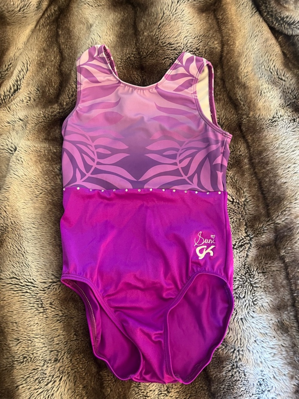 GK Leotard-Only worn once or twice.I believe it is a child large,tag was cut out